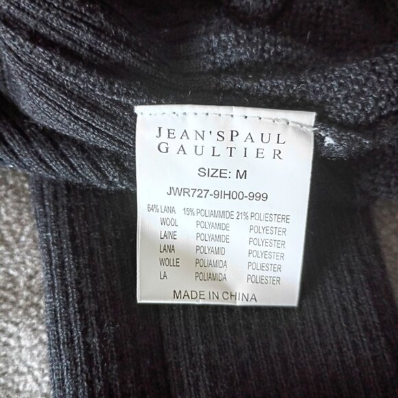JEAN PAUL GAULTIER Black ribbed wool corset Sweater vintage | Pre-owned - Picture 9 of 9